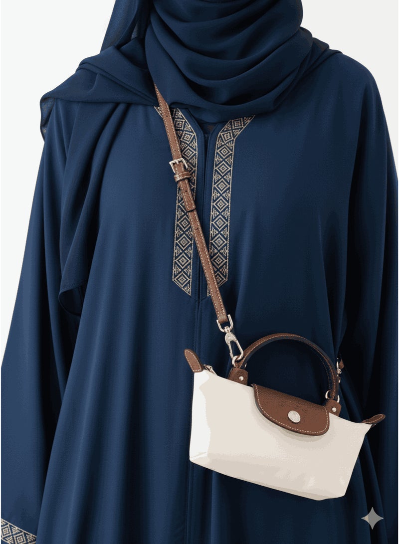 Long French Longchamp Paper White Classic Style Women's Mini handbag,Crossbody Bags,Shoulder Bag Shoulder strap with buckle - Image 2